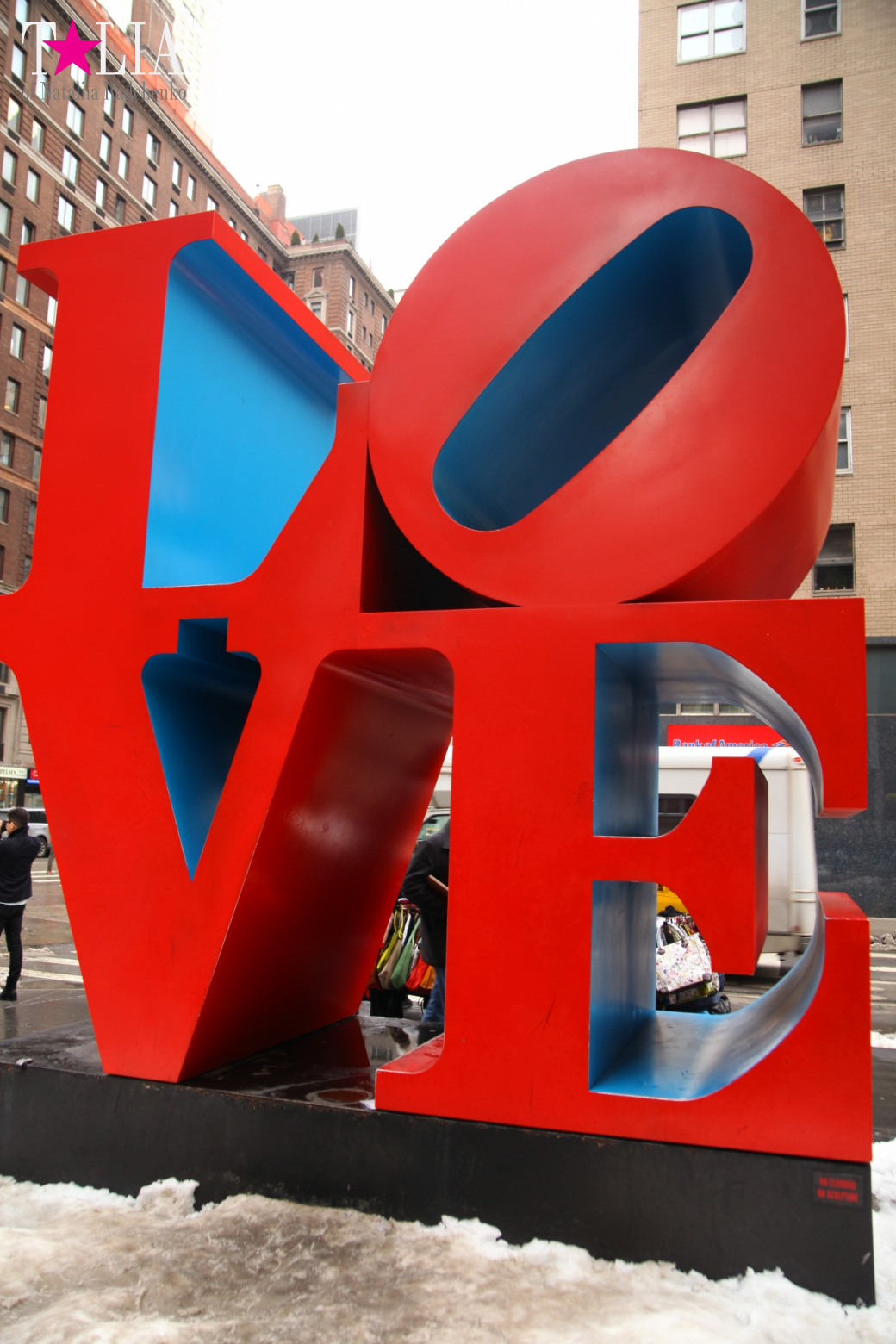 LOVE and HOPE sculptures in New York City